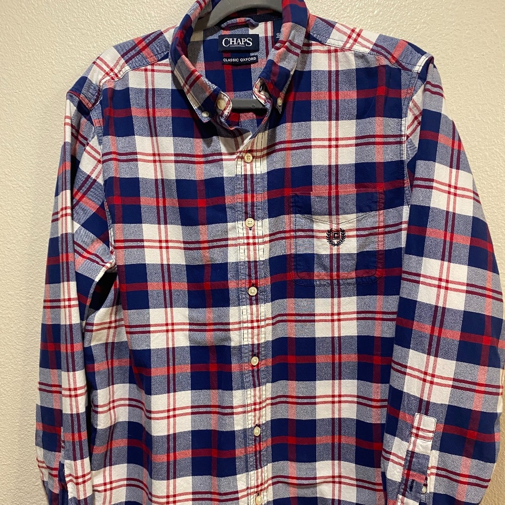 Plaid Button-Down Shirt
